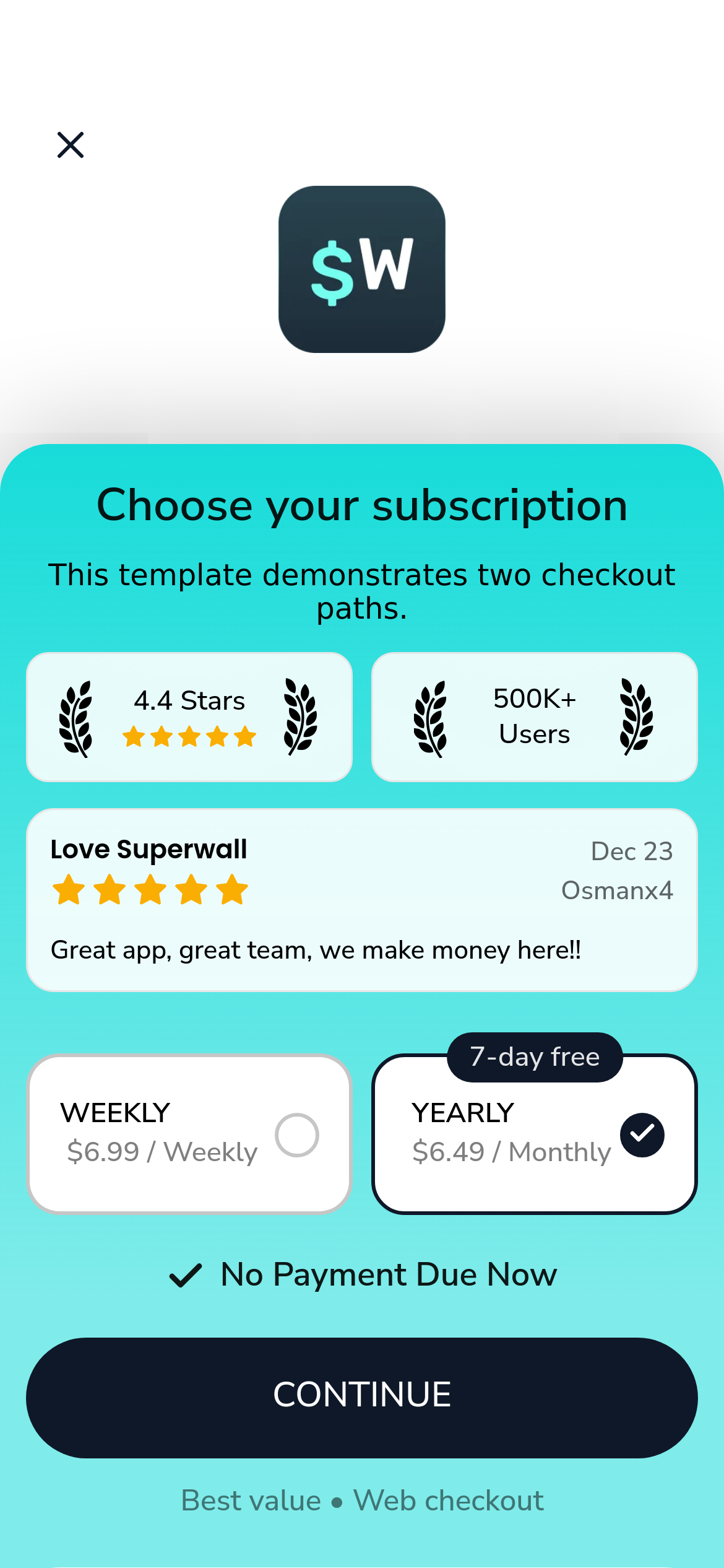 App2Web Template 
