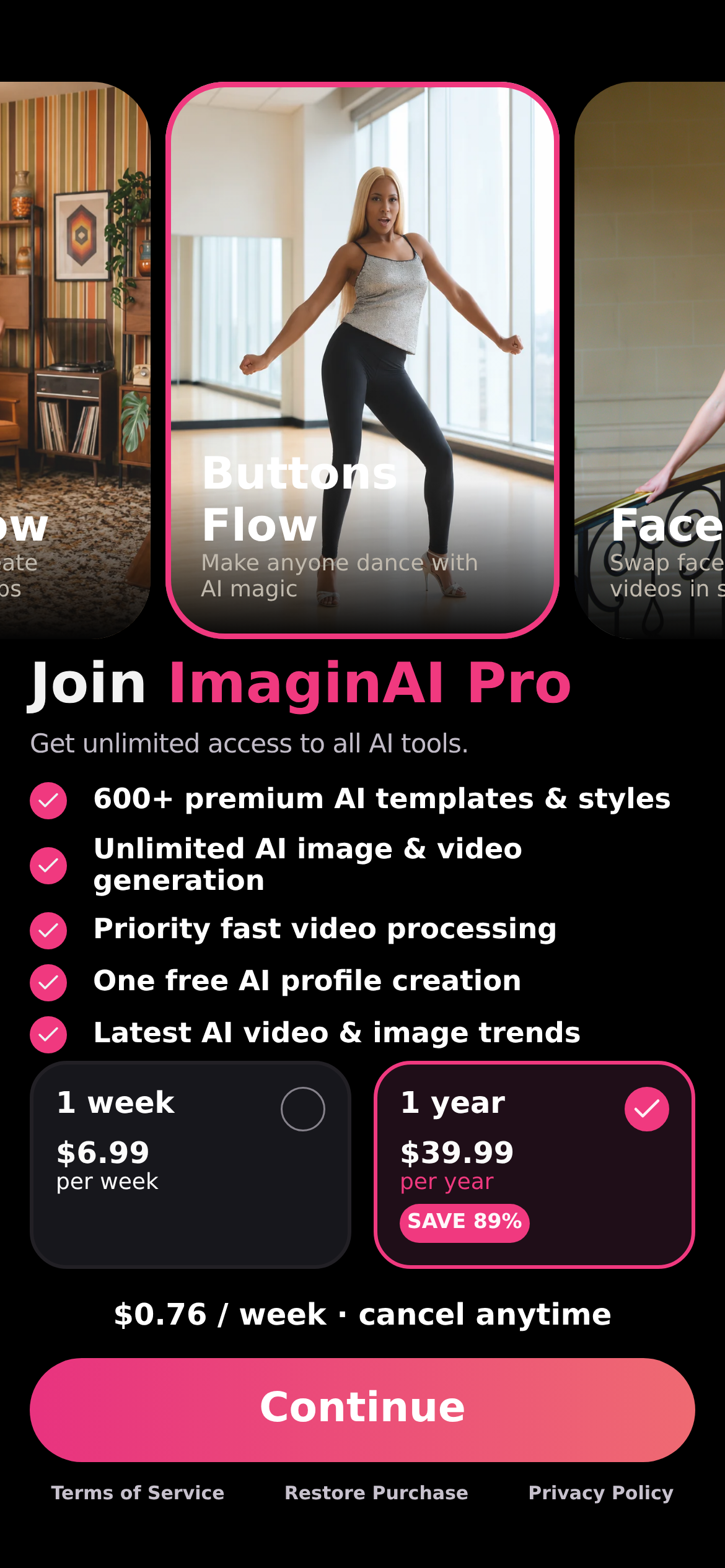 ImaginAI - AI Art & Video
