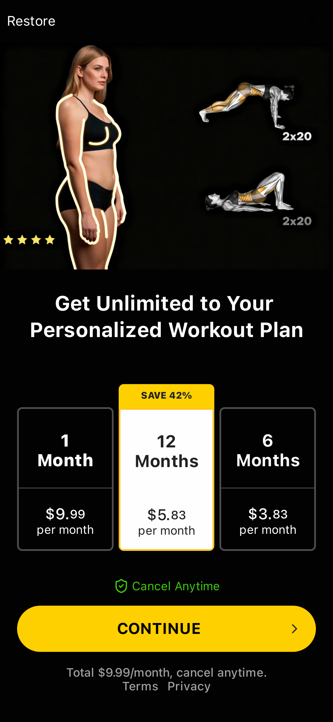 Muscle Monster Workout Planner 