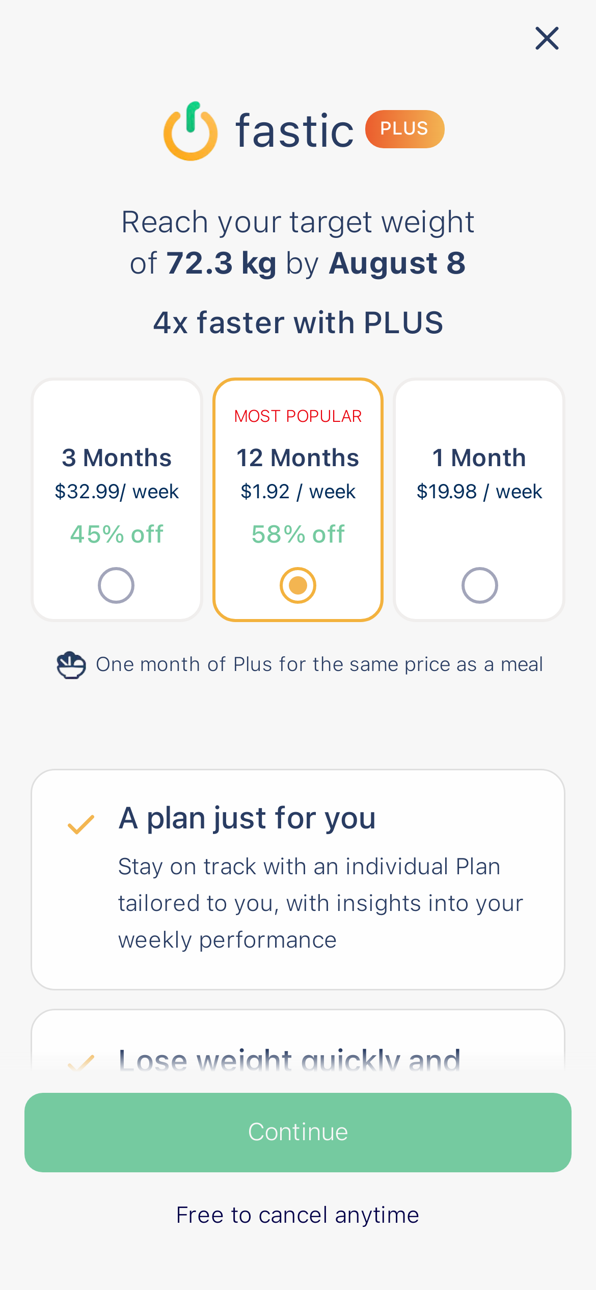 Fastic AI Food Calorie Scanner