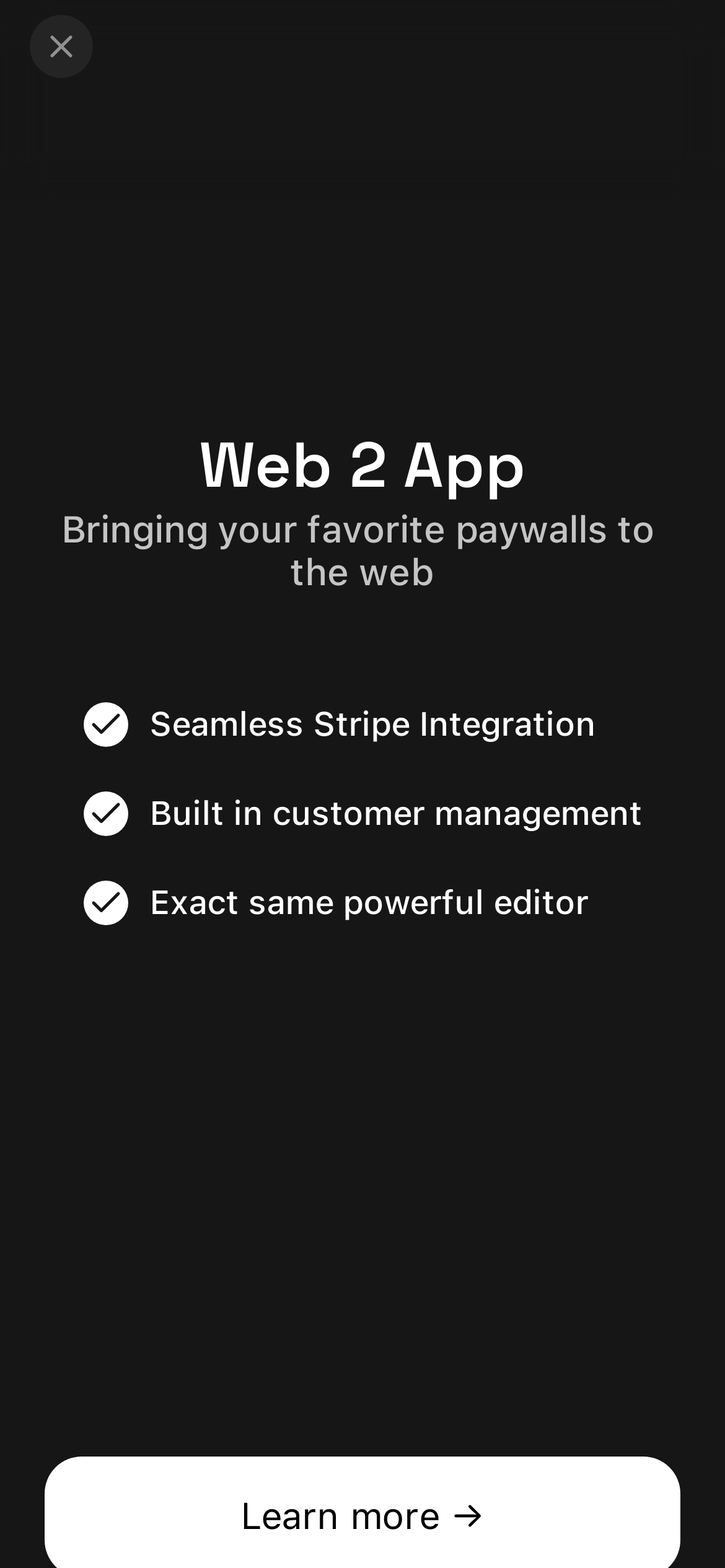 Web2App Demo